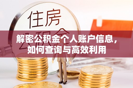 镇海解密公积金个人账户信息，如何查询与高效利用