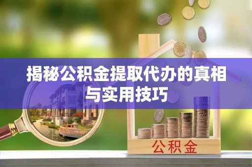 镇海揭秘公积金提取代办的真相与实用技巧