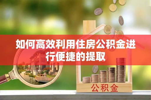 镇海如何高效利用住房公积金进行便捷的提取