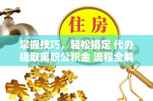 镇海掌握技巧，轻松搞定 代办提取离职公积金 流程全解析